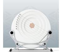 Arpa de lira de arce en forma de luna for adultos y niños de todos los niveles de experiencia, instrumento musical de madera con llave de afinación, cuerdas adicionales y tapete antideslizante (Color