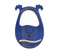 Arpa de lira de caoba maciza, 16 cuerdas, alta resistencia, vintage, arpa con llave de afinación, kit de recogida de cuerdas para adultos, niños, principiantes