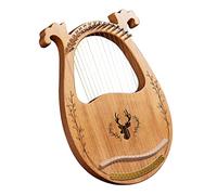 Arpa de lira de madera de 16 cuerdas, caja de resonancia, instrumento de cuerda y martillo de afinación, arpa, Lira, arpa para principiantes