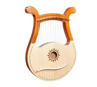 Arpa de Lira de Madera Lyre 19 cuerdas Harp Piano instrumento Musical de caoba con bolsa almacenamiento repuesto(Light Wood)
