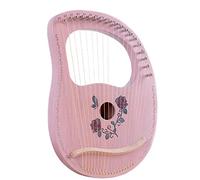 Arpa de lira de madera maciza, instrumentos profesionales de 19 cuerdas con lira de letra pequeña, arpa para principiantes