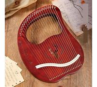 Arpa de lira, instrumento musical portátil para principiantes de 15 a 24 cuerdas, con bolsa de concierto, cuerda de repuesto, llave de afinación, púas y manual, perfecto para aprendizaje y actuación