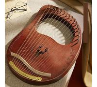Arpa de lira, instrumento musical portátil para principiantes de 15 a 24 cuerdas, con bolsa de concierto, cuerda de repuesto, llave de afinación, púas y manual, perfecto para aprendizaje y actuación
