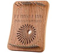 Arpa de lira portátil de 31 cuerdas con llave de afinación, cuerdas adicionales y bolsa de arpillera, instrumento musical de madera for profesionales, piano de pulgar (Color : Rosewood)