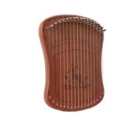 Arpa de Lira profesional de 17 cuerdas, Mini arpa estilo dedo, Piano de dedo Kalimba con accesorios, caja de música creativa for niños principiantes Arpa De Lira(Color:Brown-Single Board)