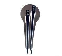 Arpa de mandíbula, 1 pulidor portátil de acero inoxidable de 13 x 5,25 x 0,3 cm, judíos, boca étnica de doble tono para armónica musical rusa principiante