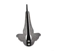 Arpa de mandíbula portátil, arpa de boca étnica de acero inoxidable para principiantes, instrumento musical ruso compacto para regalos de viaje (A)