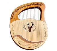 Arpa De Metal De 24 Cuerdas, Cuerpo De Caoba Maciza, Regalo Para Adultos/Instrumentos Musicales Para Adultos, Con Selección De Llave De Afinación, Cuerda De Repuesto Y Tutorial De Música En Inglés