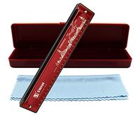 Arpa de órgano de boca, armónica de 24 agujeros, llave de C, diatónica, polifónica, blues, instrumento musical profesional para niños y adultos, regalo para principiantes