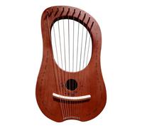 Arpa en miniatura De Madera Popular Lyre, Arpa Celta Diez Cadena De Caoba Lira Viaje, Instrumento Musical De Acero Para Principiantes Adultos Niños Práctica Actuaciones Eventos Musicales