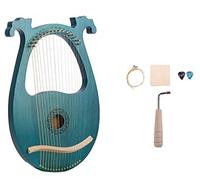 Arpa Lira 16 Cuerdas, Arpa Portátil Pequeña, Instrumento De Cuerda con Llave de Afinar Regalo para Principiantes, Amantes De La Música, Niños Y Adultos A