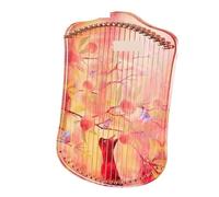 Arpa lira Arpa de Lira 17 cuerdas, instrumento Musical transparente con patrón gato, ballena y ciervo, arpa Piano palanca afinación for amantes la música(Cat)