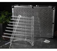 Arpa musical de cristal de cuarzo con estuche de transporte de alúmina y mazo gratuitos, CDEFGABC, instrumento musical curativo de 8 notas for meditación de yoga(432Hz)