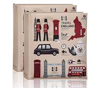 ARPAN 200 x 15 x 10 cm Fotos, CD/DVD, área de Escritura de Notas Regalo, Cartón Plástico, Diseño de Iconos de Londres, Album Size : 23 x 4.5 x 22.5 cm Approx