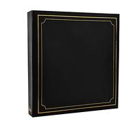 ARPAN 6x4'' Deluxe Gold Stamp Cover - Álbum de fotos grande para 500 fotos, color negro