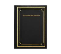 Arpan Álbum de fotos autoadhesivo grande con texto personalizado, 40 hojas, 80 lados, capacidad para fotos de 10.8 x 7.5 pulgadas (álbum personalizado)