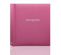 ARPAN - Álbum de Fotos, Capacidad para 200 Fotos de 10 x 15 cm, con Notas, 23 x 23 cm, Color Rosa