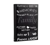 ARPAN Álbum de fotos de 10 x 15 cm, cartón, diseño de texto negro, 33 x 5 x 22 cm