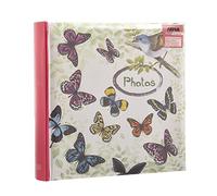 ARPAN - Álbum de Fotos para 200 Fotos de 4 x 6 Pulgadas, diseño de pájaro, Mariposa, Estilo Vintage