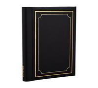 ARPAN Álbumes de Fotos autoadhesivos, Cuaderno Acolchado en Espiral, 36 Hojas, Negro, 28 x 22 cm