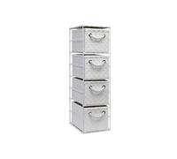 ARPAN - Armario de Almacenamiento con 4 cajones, Color Blanco, Ideal para el hogar, Oficina, Dormitorio, Unidad de 18 x 25 x 65 cm.