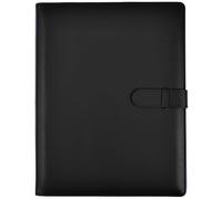 Arpan Carpeta profesional A4 con 36 bolsillos, 72 lados, carpeta A4 para certificados y documentos, carpeta de presentación, soporte para cartera, cartera profesional de cuero (negro)