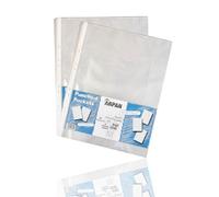 Arpan Carteras de plástico transparente A3 para oficinas, profesionales, niños escolares, bolsillos de plástico resistente, fundas tipo cartera con acabado transparente (paquete de 104)