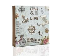 ARPAN Slogan Art - Álbum de fotografías con Capacidad para 200 Fotos de 10 cm x 15 cm, con Caja Protectora para guardarlo, de 22 cm x 21,5 cm x 4,5 cm