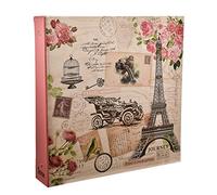 ARPAN Tamaño Grande Recuerdos Felices Antideslizante In Case álbum de Fotos de Anillas Capacidad para 500 Fotos 6 "x 4" - Vintage búho