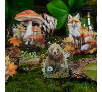 Arpaper Pegatinas de naturaleza Accesorios para álbumes de recortes, 80 unidades, pegatinas estéticas, juego de decoración para scrapbooking, diario, calendario DIY (pegatinas de animales)