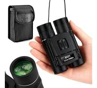 ARPDJK Prismáticos compactos ultra portátiles plegables BAK-4 prisma verde FMC lente 8x21 prismáticos para adultos observación de aves, viajes y conciertos, con bolsa de transporte