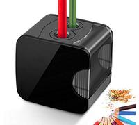ARPDJK Tamaño del rayo eléctrico, alimentado por USB o sacapuntas electrónico Automático resistente a Baterías para Lápiz No.2 y colorido