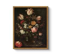 ARPEOTCY Arte de pared enmarcado para decoración de habitación, 9 x 11 pulgadas, impresiones artísticas en lienzo de flores vintage de granja, pinturas de escritorio, obras de arte para galería,