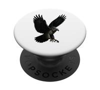 Arpía águila en Vuelo Wildlife Art PopSockets PopGrip Adhesivo