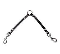 Arppe 195420802009 Acople 2 Perros Cuero Amazone, Negro