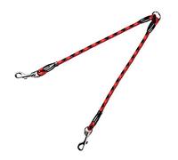 Arppe 4078010080 Acople Dos Perros Cordón, Negro y Rojo