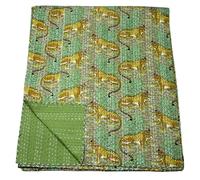 Arprani Edredones de algodón jaipuri, edredón tradicional, manta para sofá, manta tradicional tamaño queen, juego de cama individual, mantas de algodón fabricadas en la India