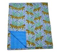 Arprani Edredones de algodón jaipuri, edredón tradicional, manta para sofá, manta tradicional tamaño queen, juego de cama individual, mantas de algodón fabricadas en la India