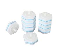 ARPZPPSK 80 Uds Cepillo De Baño Desechable De Fibra De Doble Capa Recambios De Cepillo De Baño Recambios De Varita De Limpieza, Compatible con Clorox