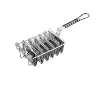 ARPZPPSK Freidora De Tacos De Acero Inoxidable, 4 Conchas, 6 Conchas, Soporte For Freidora, Cesta For Freír, Cesta For Fritos For Fiesta Y Restaurante(4 Grid U Shape)