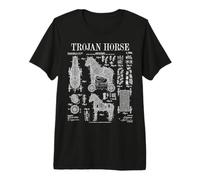 Arqueología Arqueólogo Caballo de Troya Divertido Vintage Patente Camiseta Premium