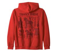 Arqueología Arqueólogo Caballo de Troya Divertido Vintage Patente Sudadera con Capucha