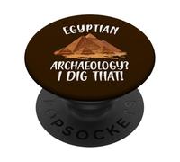 Arqueología egipcia cavo Que egiptólogo PopSockets PopGrip Adhesivo