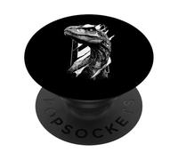 Arqueología gráfica de Dinosaurio con diseño de Arte Impreso PopSockets PopGrip Adhesivo