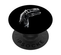 Arqueología gráfica de Dinosaurio con diseño de Esqueleto PopSockets PopGrip Adhesivo