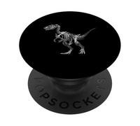 Arqueología gráfica de Dinosaurio con diseño de Esqueleto PopSockets PopGrip Adhesivo