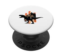 Arqueología gráfica de Dinosaurio tiranosaurio PopSockets PopGrip Adhesivo