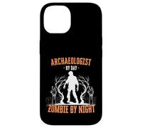Arqueólogo de Día Zombie de Noche Halloween Arqueología Carcasa para iPhone 14