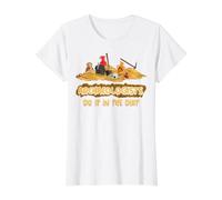 Arqueólogo lo Hace en la Suciedad Fun Arqueología Camiseta gráfica económica, Mujer, Blanco, XL