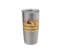Arqueólogo lo hace en la suciedad Fun Arqueología Vaso térmico de acero inoxidable de doble pared